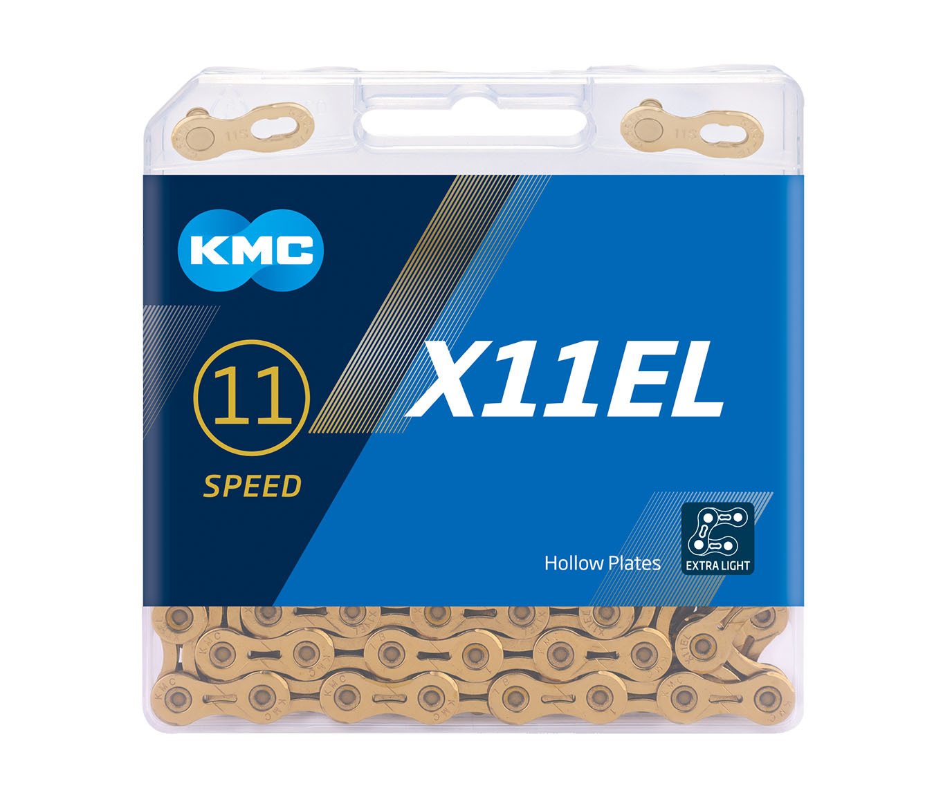 KMC X11EL 11 Speed Ti-Nitride Gold Chain 116L
