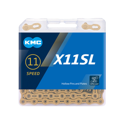 KMC X11SL SuperLight 11 Speed Chain - Gold 116L
