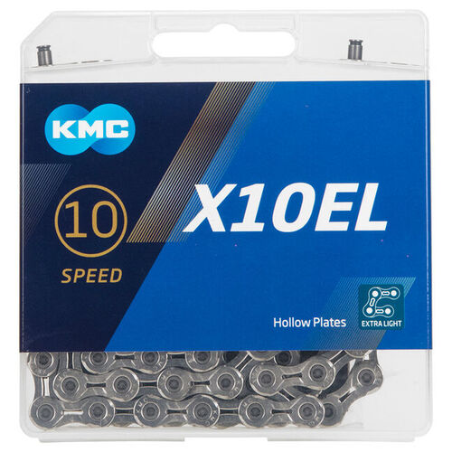 KMC X10EL 10 Speed Chain - Silver 114L